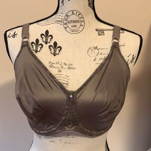 High support grey/purple bra